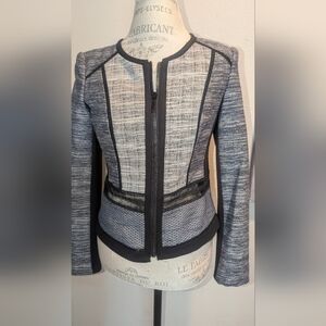 White House Black Market Women's Gray Blazer Size 6
